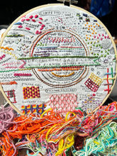 Load image into Gallery viewer, Drawing Stitches Printed Sampler
