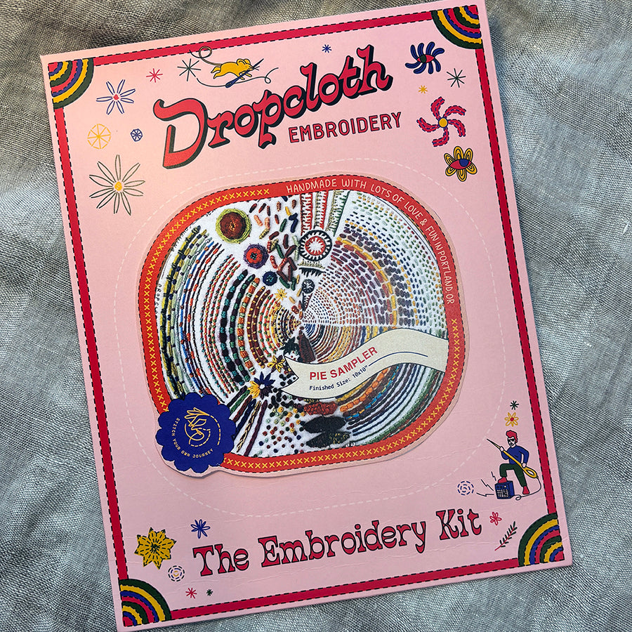 ワンピース Son and Daughter Oilio Embroidery Sets Pie Embroidery Kit – dropclothsamplers