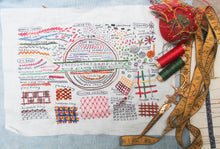 Load image into Gallery viewer, Drawing Stitches Printed Sampler