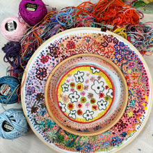 Load image into Gallery viewer, Floral Wreath Printed Sampler