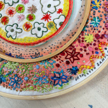 Load image into Gallery viewer, Floral Wreath Printed Sampler
