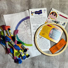 Load image into Gallery viewer, Color Wheel Embroidery Kit