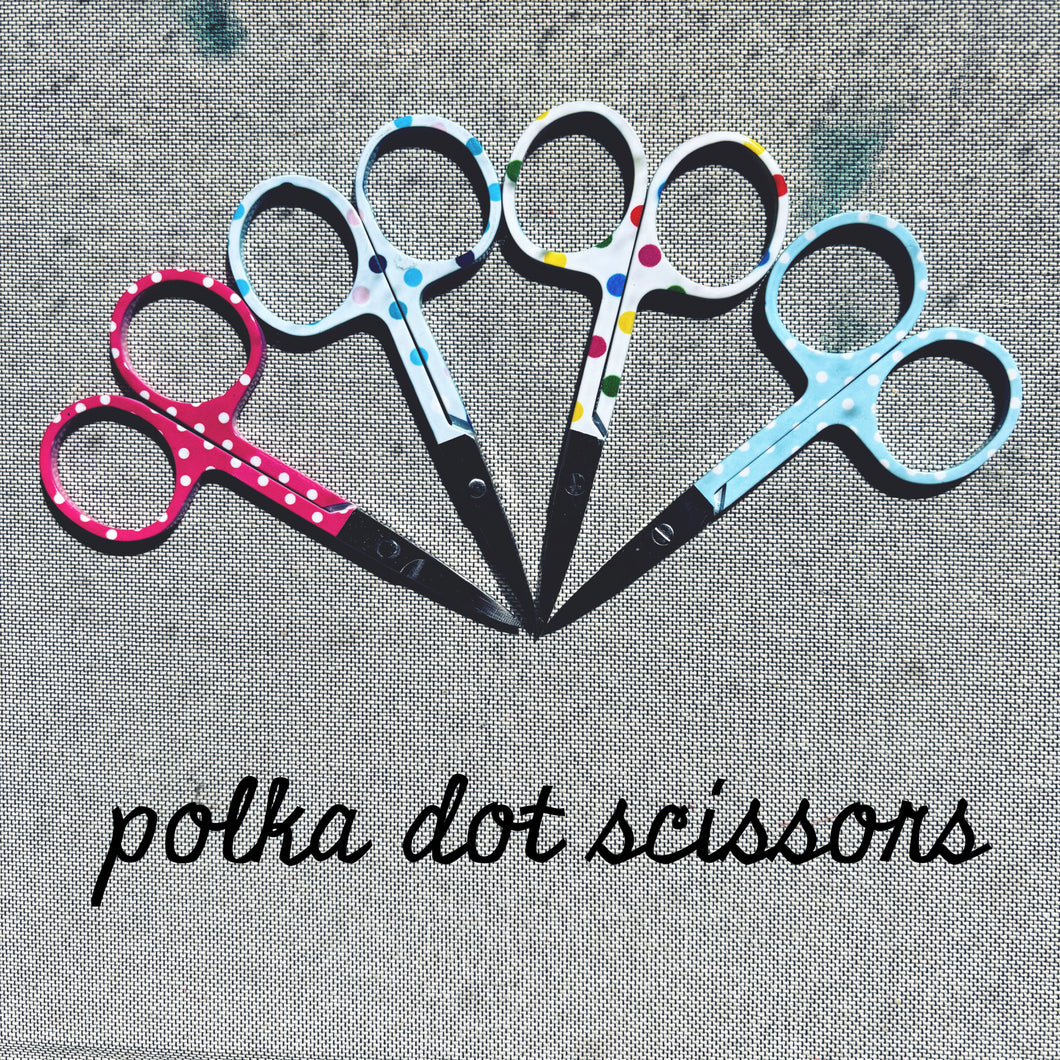 Polka Dot Embroidery Scissors