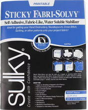 Load image into Gallery viewer, Printable Sticky Stabilizer for Embroidery PDFs