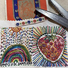 Load image into Gallery viewer, Dropcloth Samplers design: Strawberry Needle Book project