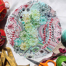 Load image into Gallery viewer, Dropcloth Embroidery Samplers design: Milky Way