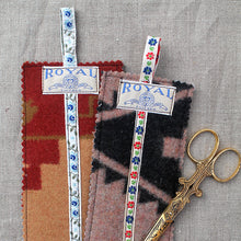Load image into Gallery viewer, Dropcloth needle holder kits, make your own needle holder for embroidery projects