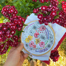 Load image into Gallery viewer, Dropcloth Embroidery Samplers design: Meadow