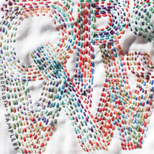 Load image into Gallery viewer, Dropcloth Embroidery Samplers design: ABC Sprinkle (detail)