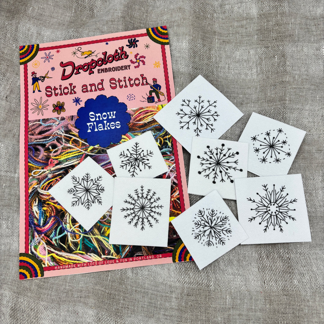 Snowflakes Stick and Stitch Set