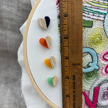 Load image into Gallery viewer, Wooden Heart Needle Minders
