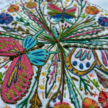 Load image into Gallery viewer, A butterfly and floral embroidery design.  
