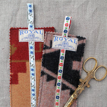 Load image into Gallery viewer, Dropcloth needle holder kits, make your own needle holder for embroidery projects
