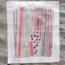 Load image into Gallery viewer, Dropcloth Embroidery Samplers design: Summer Lines (Unstitched)
