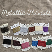 Load image into Gallery viewer, Crest D’Oro washable metallic threads come in 12 colors.
