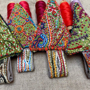 DIY Embroidered Christmas Tree Ornaments Project