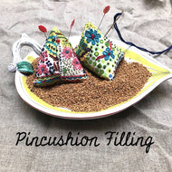 Three ounces of ground walnut shells. Perfect for filling your Dropcloth Samplers Pincushion Project.